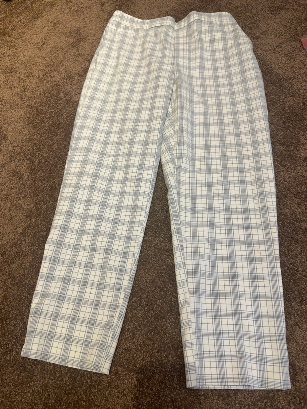 Banana Republic Hayden Plaid Pull On Trousers